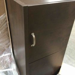 Brown two drawer cabinet