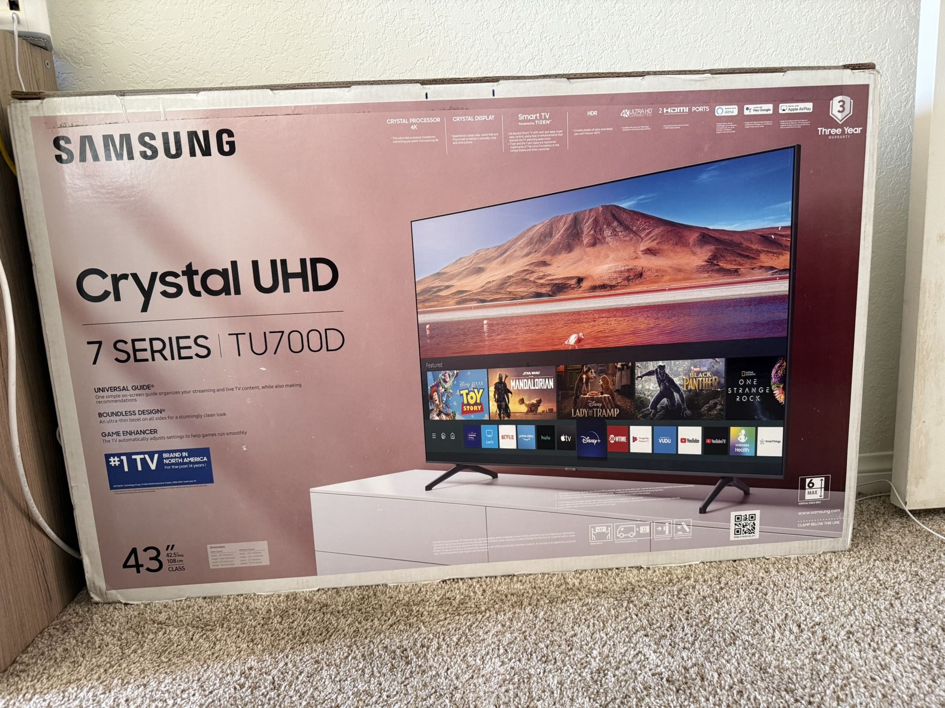 Never Opened Samsung Smart TV