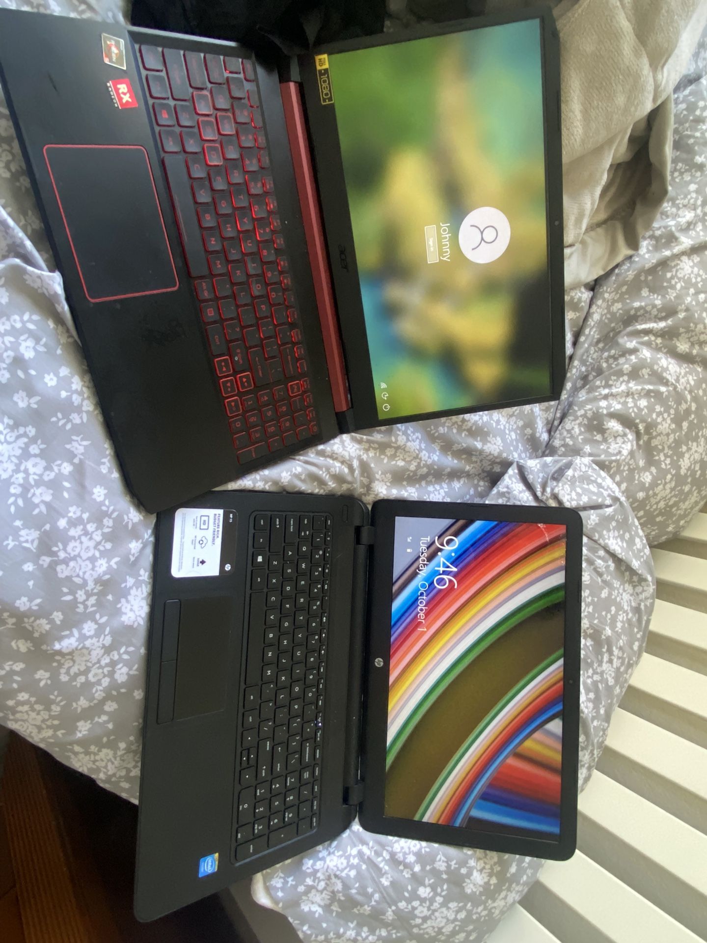 2 Laptops After Gaming Nitro And Hp 15 Big Screen