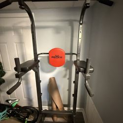 Relife Power Tower Workout Pull Up Station for Home Gym (35.4 x 26.4 x 89 inch), 450lb