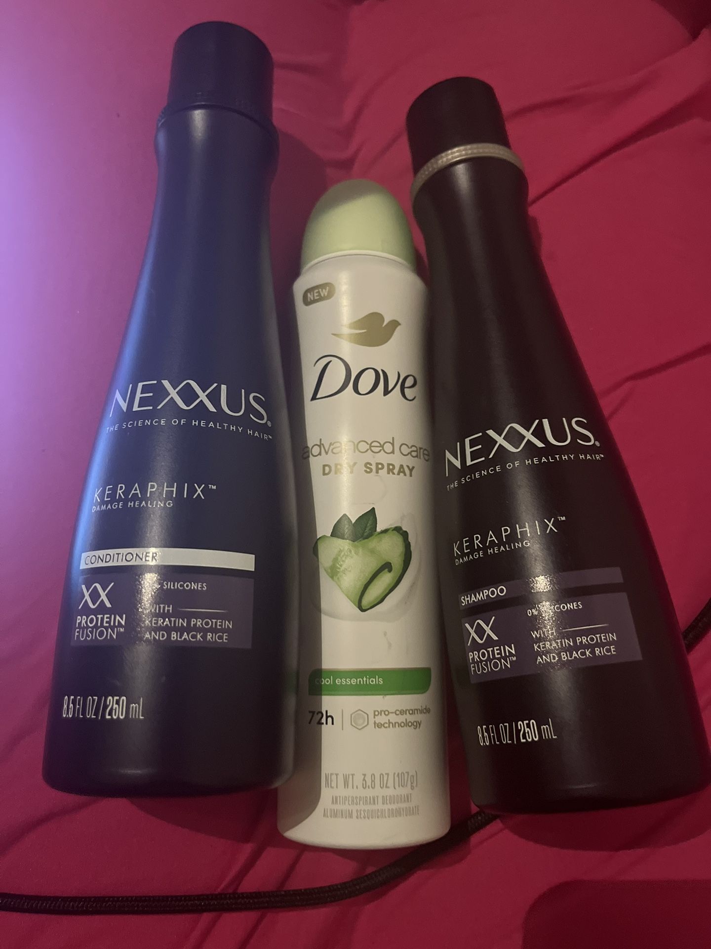 Hygiene Set Nexxus Shampoo And Conditioner And Dove Deodorant All For 30