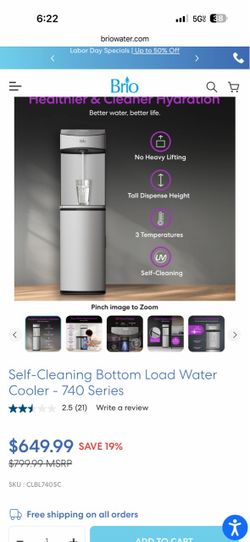 Self-Cleaning Bottom Load Water Cooler - 740 Series