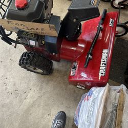 24 inch two stage craftsman snowblower electric start