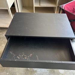 Nightstand: IKEA (black) $25