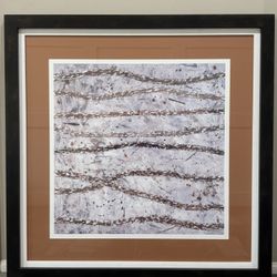 Large 3-D Framed Glass Art