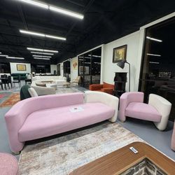 ✨ Modern Velvet Curved Living Room Sofa Set - $999