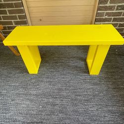 Handmade Painted Wood Bench — $50 Firm