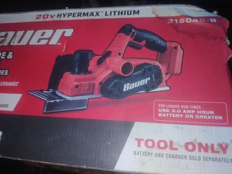 Bauer 20V Cordless Hand Planer with Battery