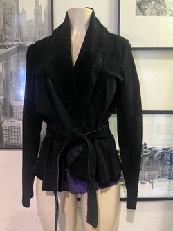 Karen Kane Suede Jacket w/ Belt