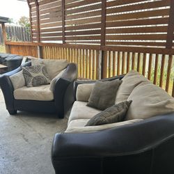 Love Seat And Chair