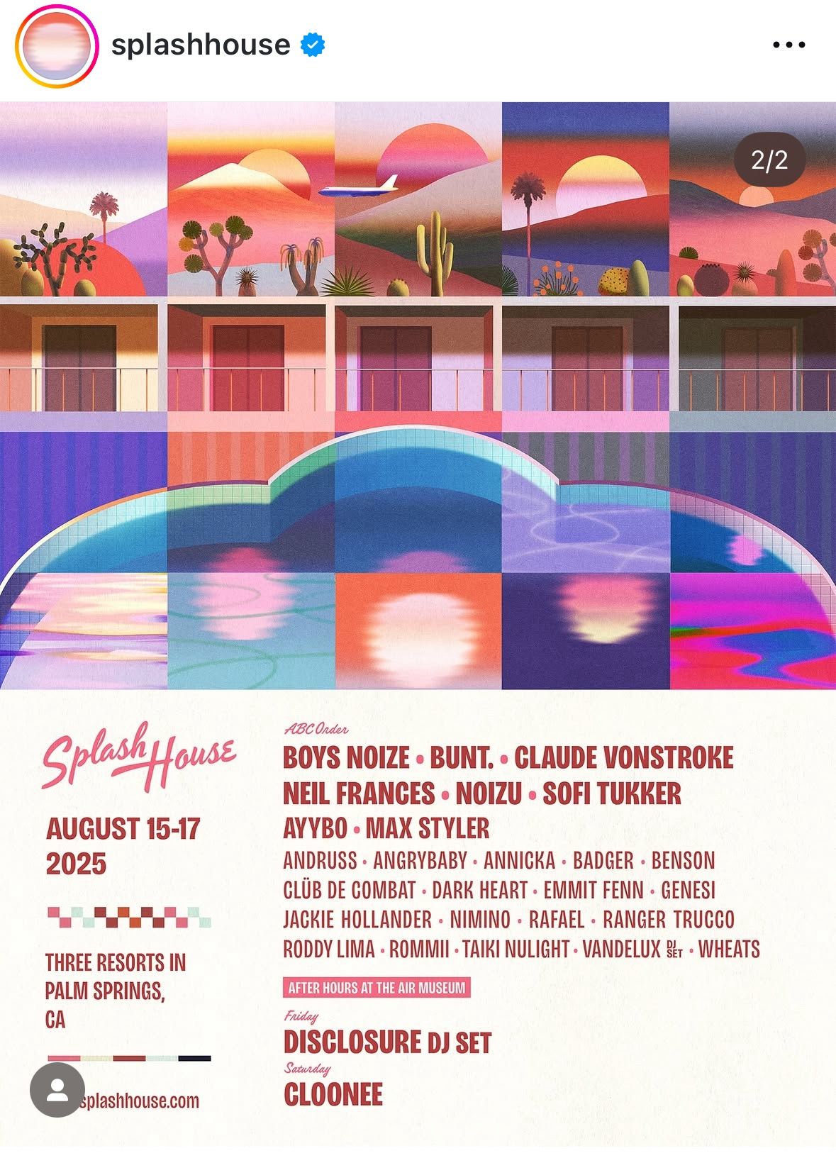 Splash House Wknd 2 Hotel Package
