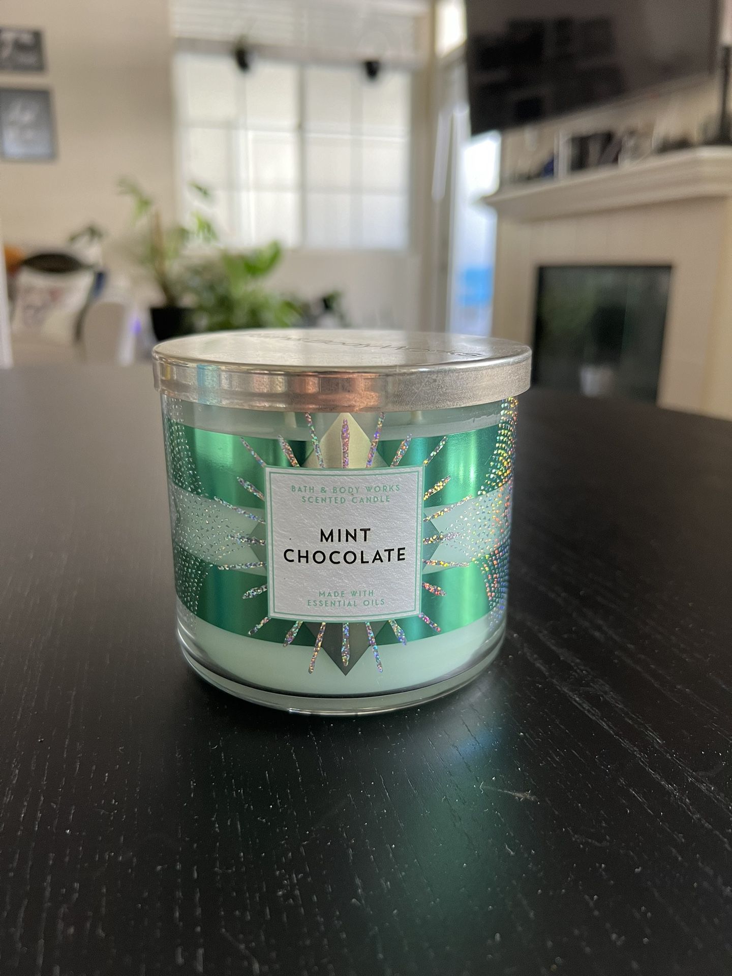 NEW Bath & Bodyworks Mint Chocolate 3-wick Candle