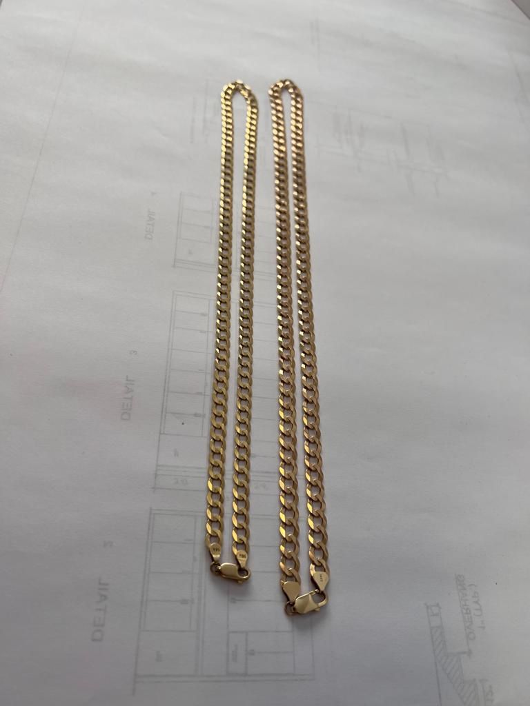 Two Yellow Gold Necklaces 