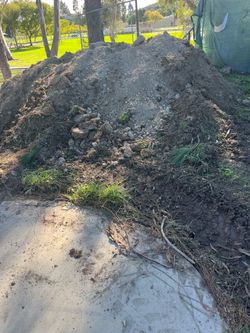 Dirt! Free fill dirt great for retaining wall or fill pool