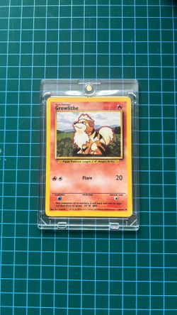 1999 Pokemon growlithe 028/102 base set good condition