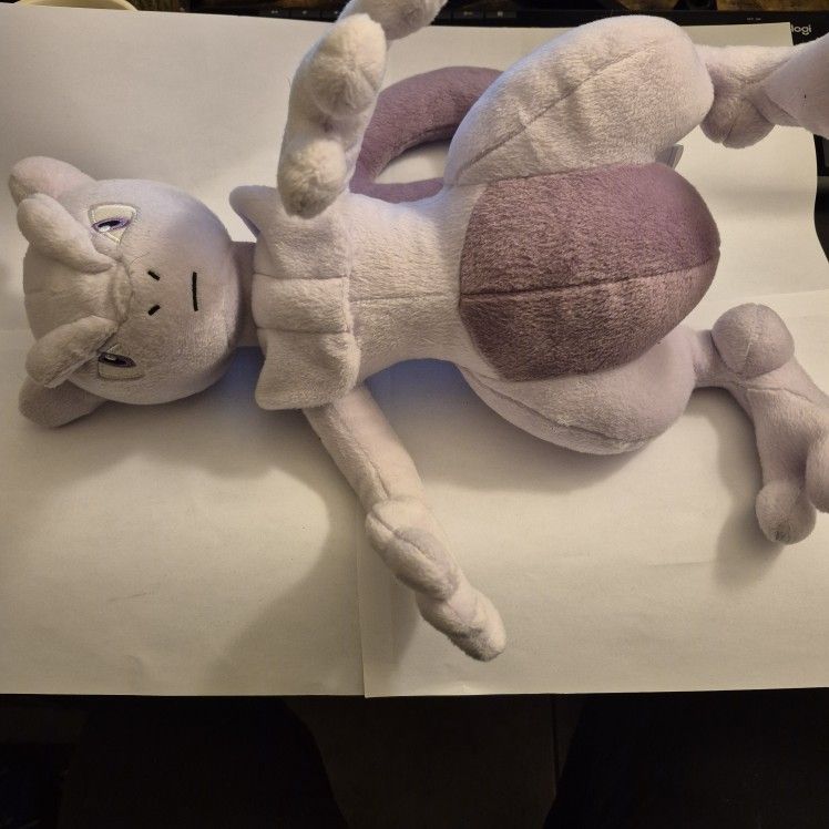 Pokemon Plushie Bundle Mewtwo Rare And Pikachu