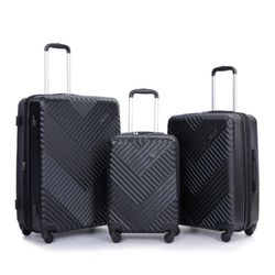 Travel House 5 Pieces Luggage Black 