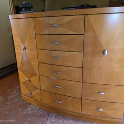 Wood Dresser 14 Drawers