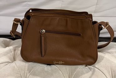 Jessica Simpson brown and sherpa handbag