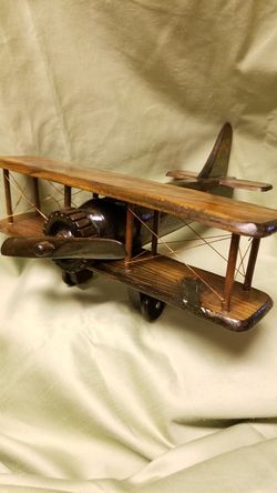 Wooden biplane