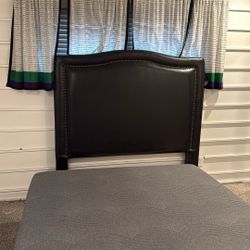 Queen Headboard, Mattress And Box Spring. 