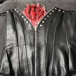 Vinyl Corset With Heart 