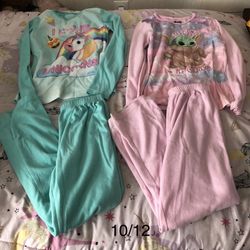 Girl Pijamas Size 10/12