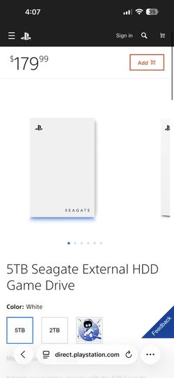 PS5 Seagate [5 TB] Game Drive