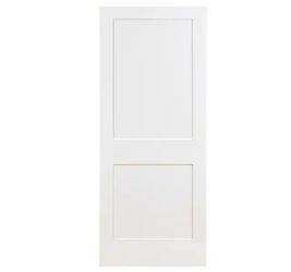 White 2-Panel Shaker Interior Door