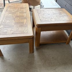 Coffee Table And End Table 