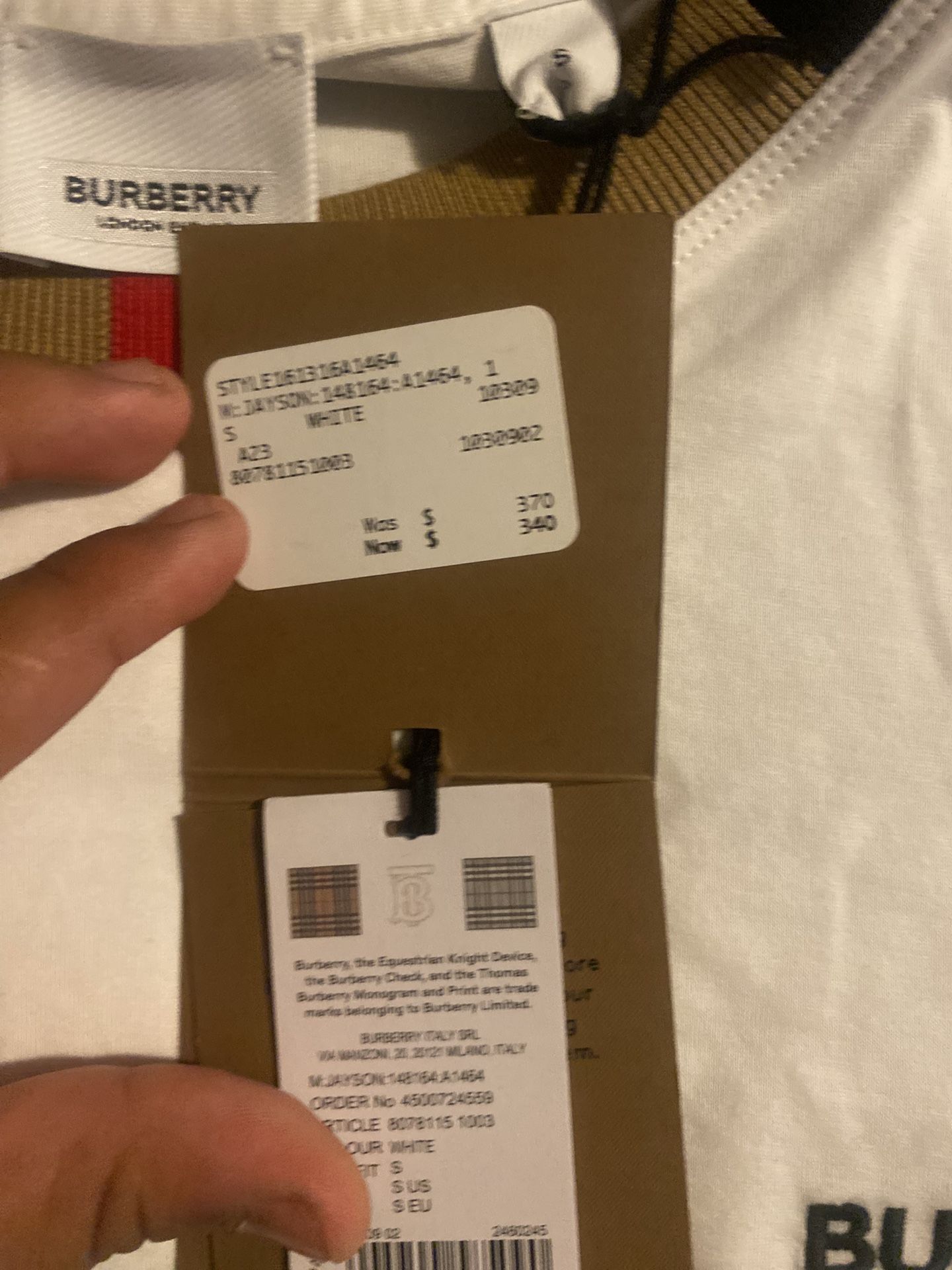 Burberry And Psychol Bunny Shirts