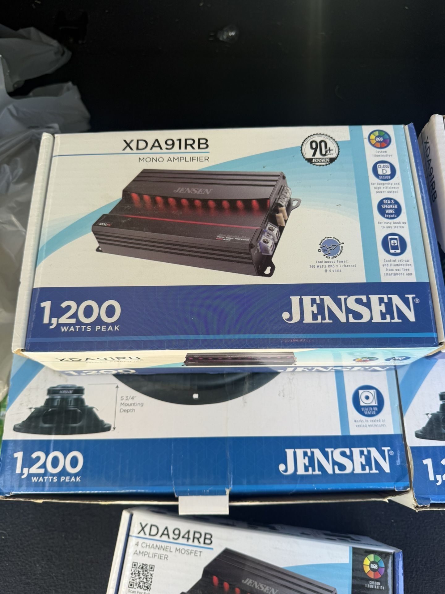 Jensen XDA91RB Mono Amplifier 1200 Watts 2 Channel