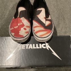 VANS Classic Slip-On x Metallica 'Kill Em All' Skate Bag Size 10