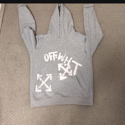 Off-White Mens Grey Hoodie Medium NOT FIRM