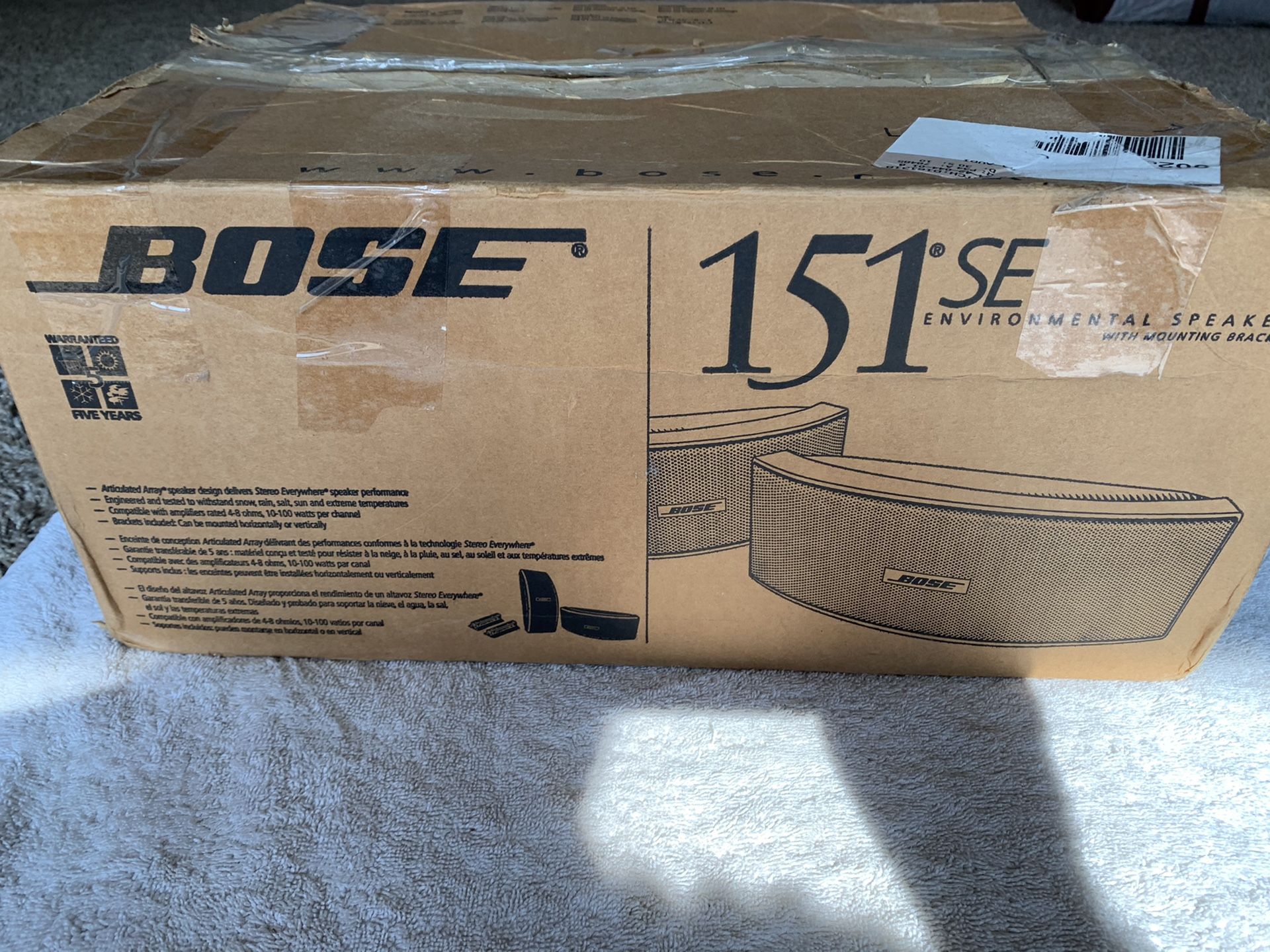 Bose outdoor pair of speakers
