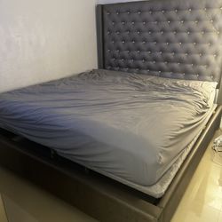 King Bed With Mattress And Box Spring 