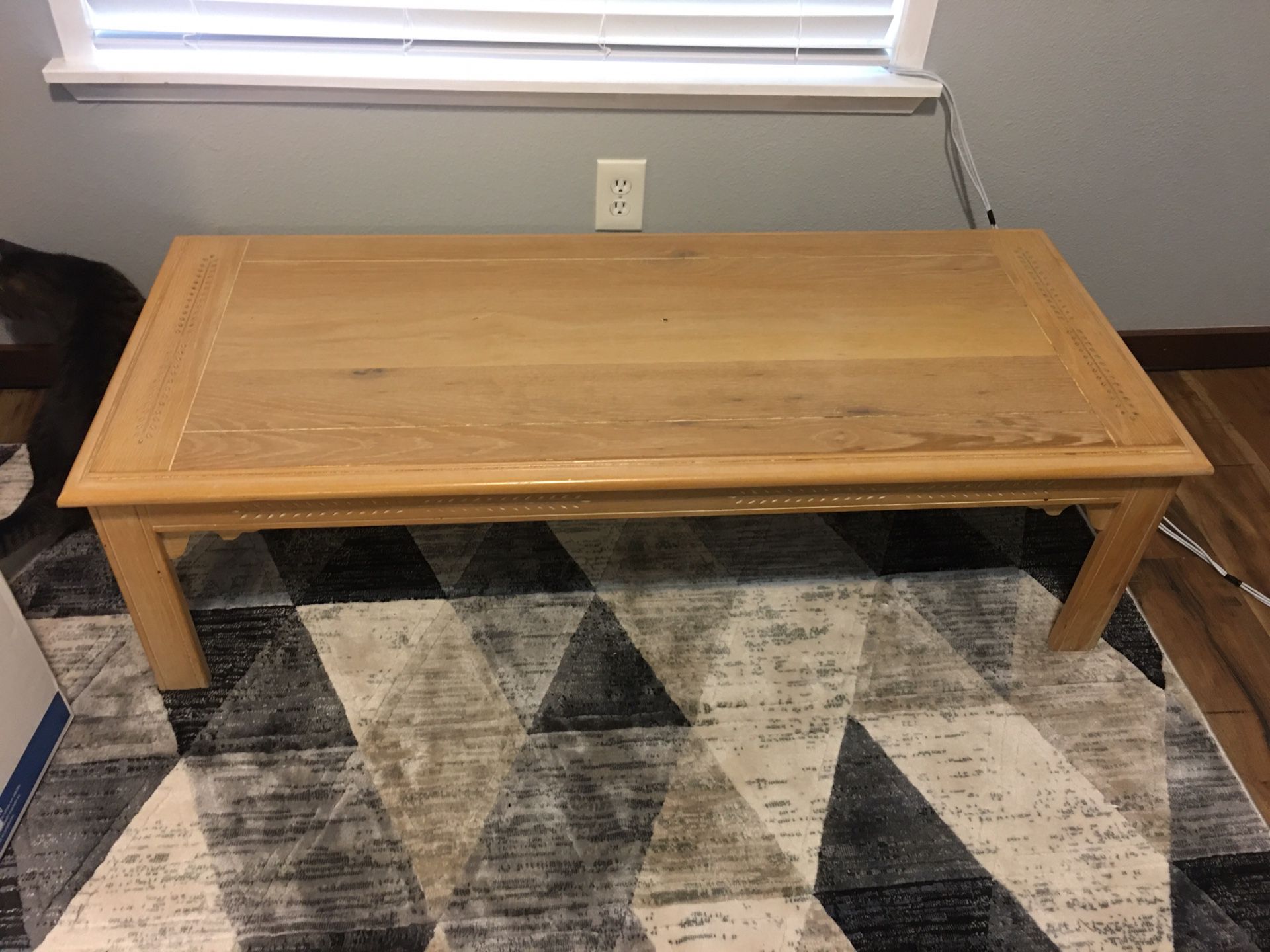 Coffee table with matching side table