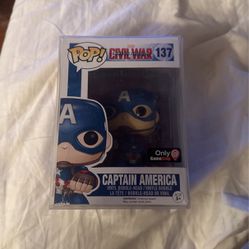 Marvel Mcu Captain America Civil War Funko Pop GameStop Exclusive 137