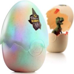 Hatching Egg Dinosaur Toy, Dinosaur Eggs That Hatch with Realistic Dinosaur Action Figure ,Sound and LED Lights Effect ,Novelty Educational Toy Easter