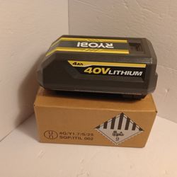 Ryobi 40v 4AH Lithium battery