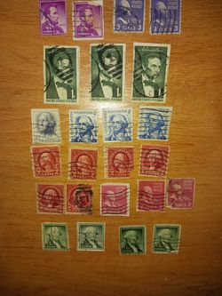 Vintage President Head Assorted Old Stamp Book Willing To Piece Out.
