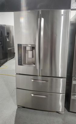 LG 4 Door Stainless Steel Fridge
