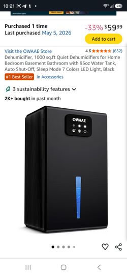 Dehumidifier Brand New!