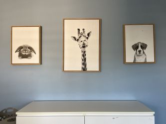 Large Framed Wall Art For Nursery Or Kids Room