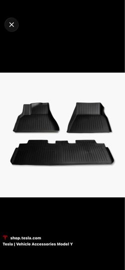 NEW Genuine Tesla Model Y All-Weather Floor Mats / Floor Liners – $220