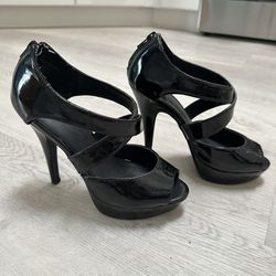 Black Spiked Heels