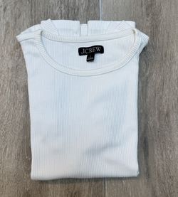 J Crew Ribbed Ruffle Tank Top For Women