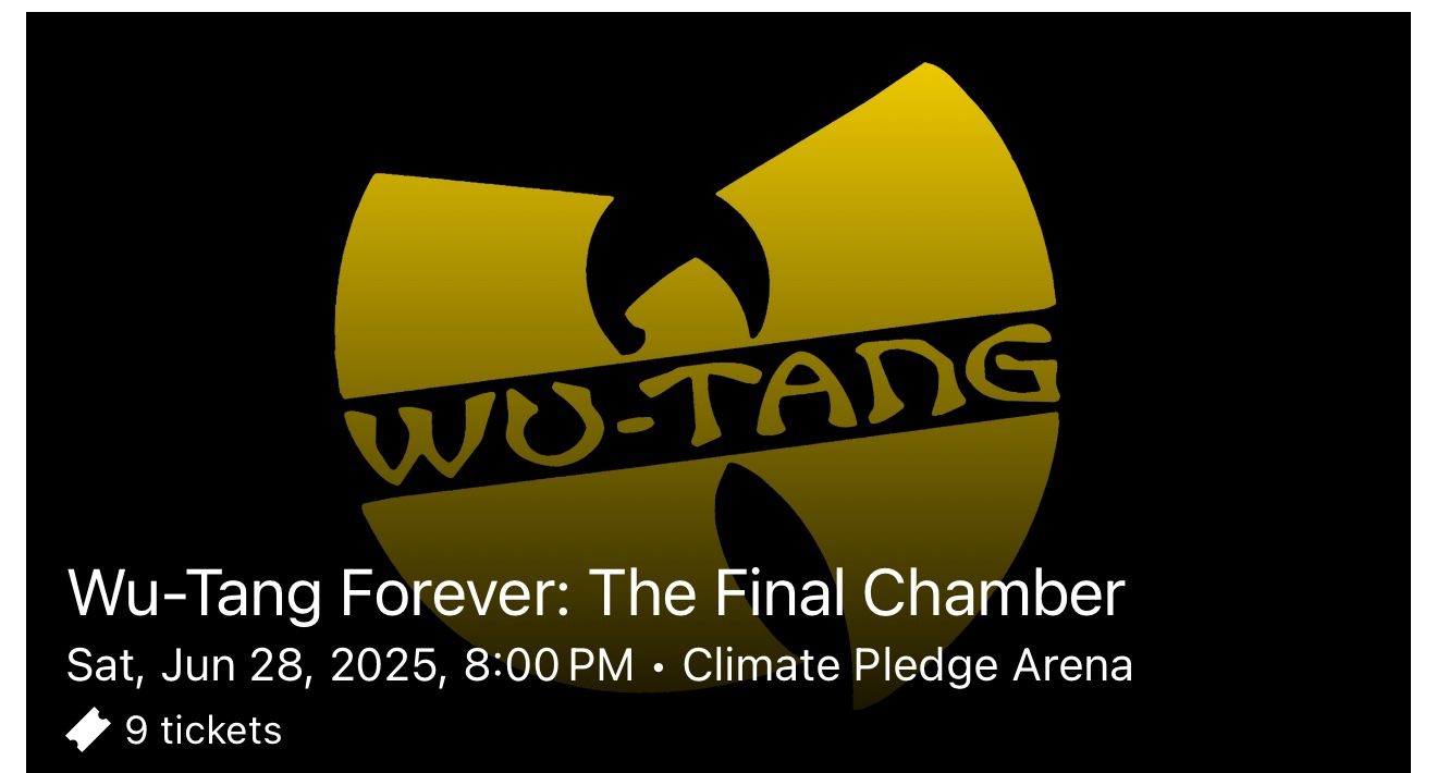 Wu Tang Clan Run The Jewels Tickets 6/28