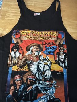 Vintage Sturgis Motorcycle Sleeve less Tank Year 1994