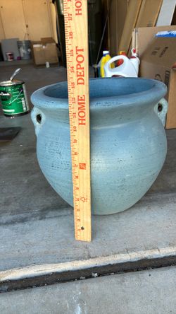 Clay pottery 12x12. Blue . Pick Up Dysart Road And Thunderbird.